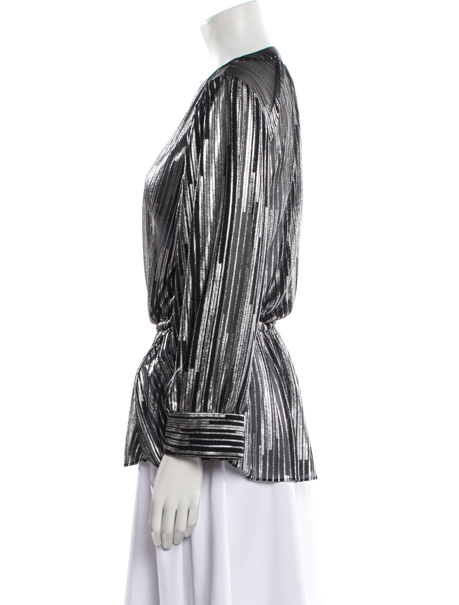 Iro Striped V-Neck Blouse