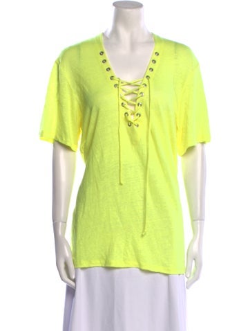 Iro Tops Linen V-Neck Tunic M