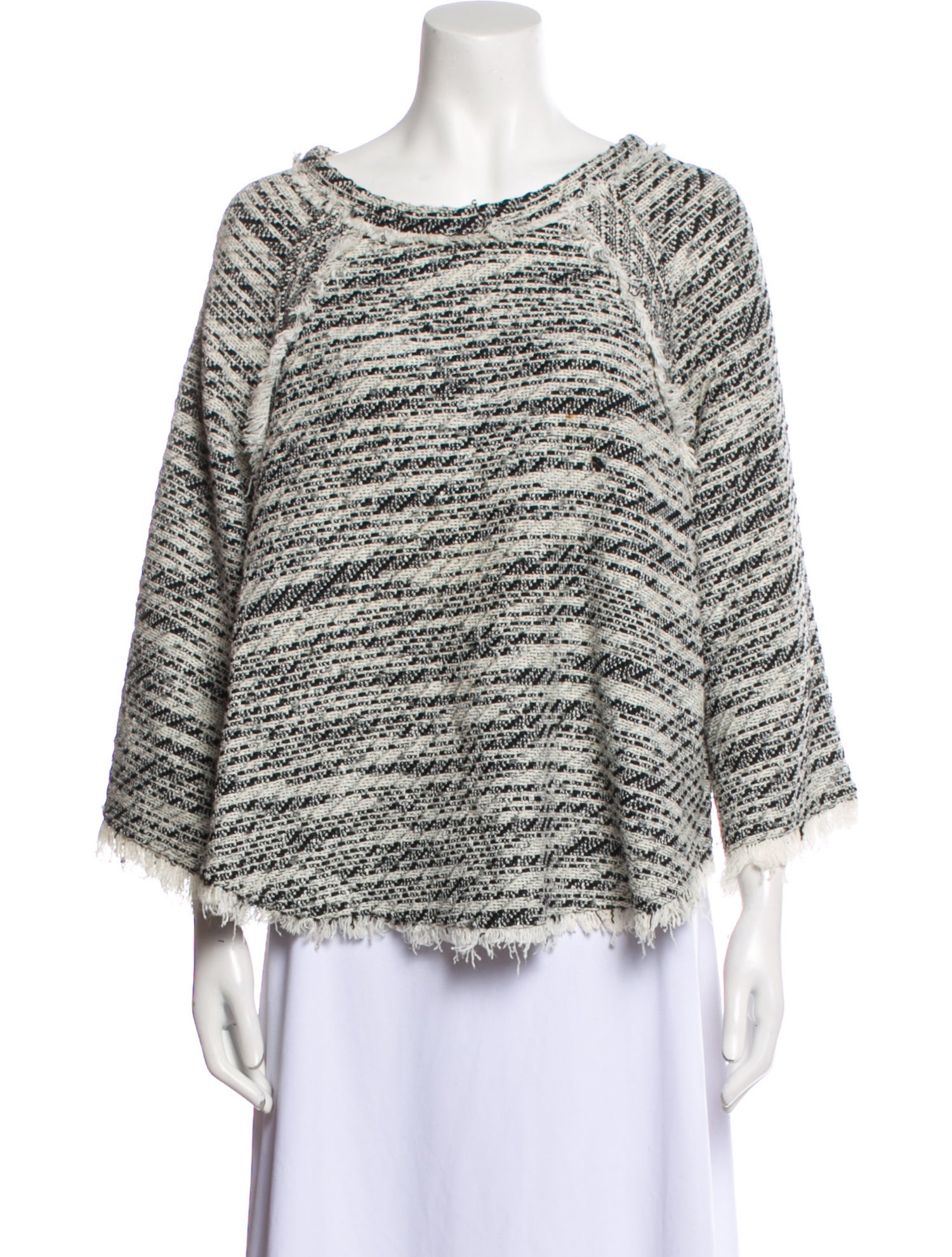 Iro Striped Scoop Neck Sweater