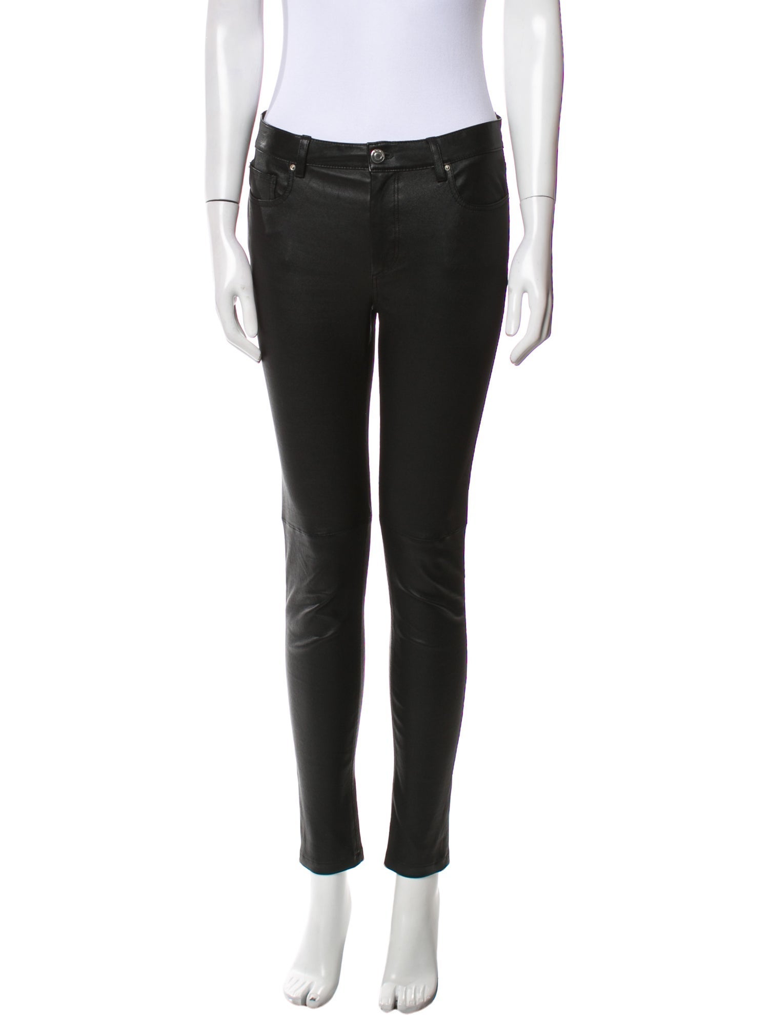 Iro Lamb Leather Skinny Leg Pants