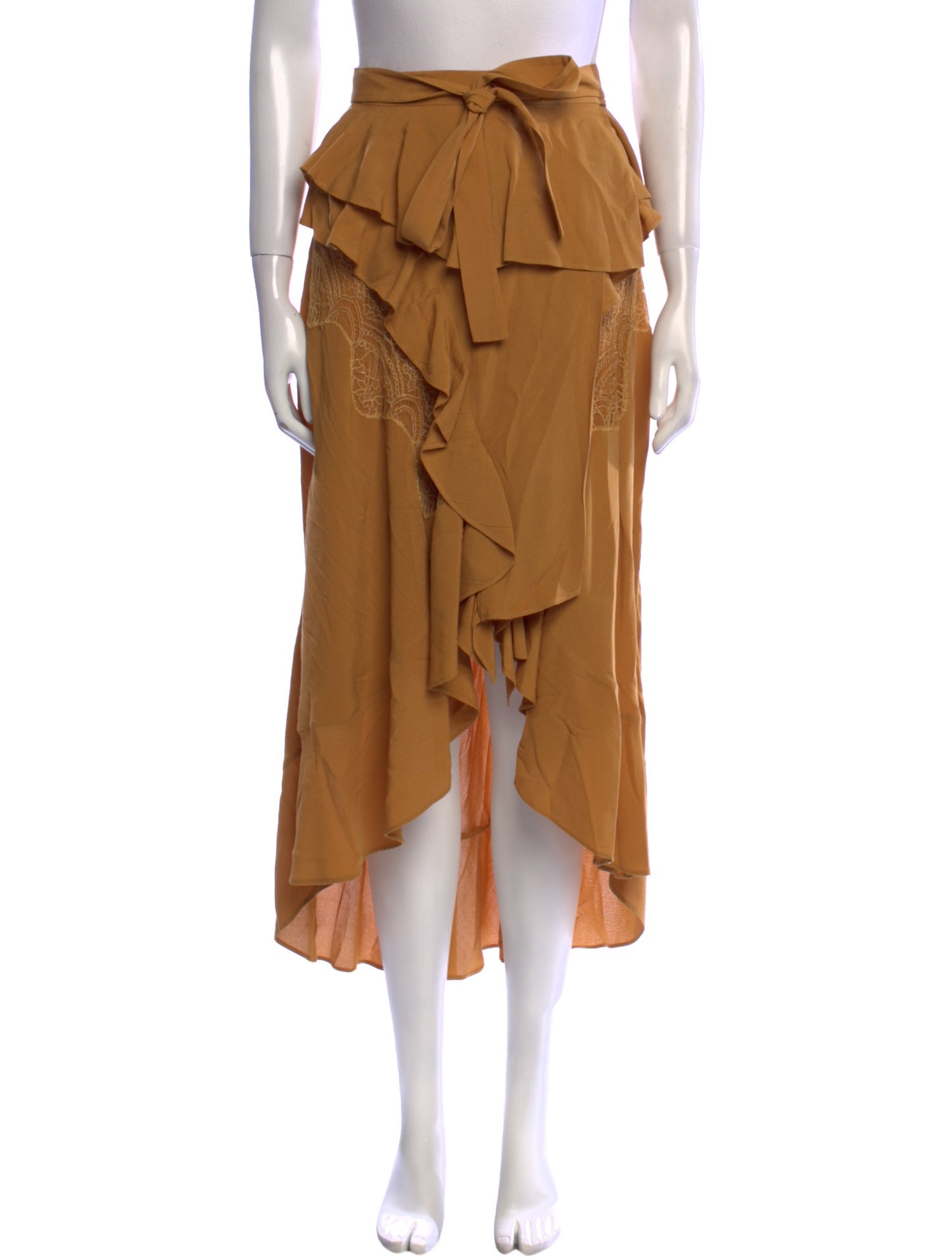 Iro Ruffle Embellishment Midi Length Skirt