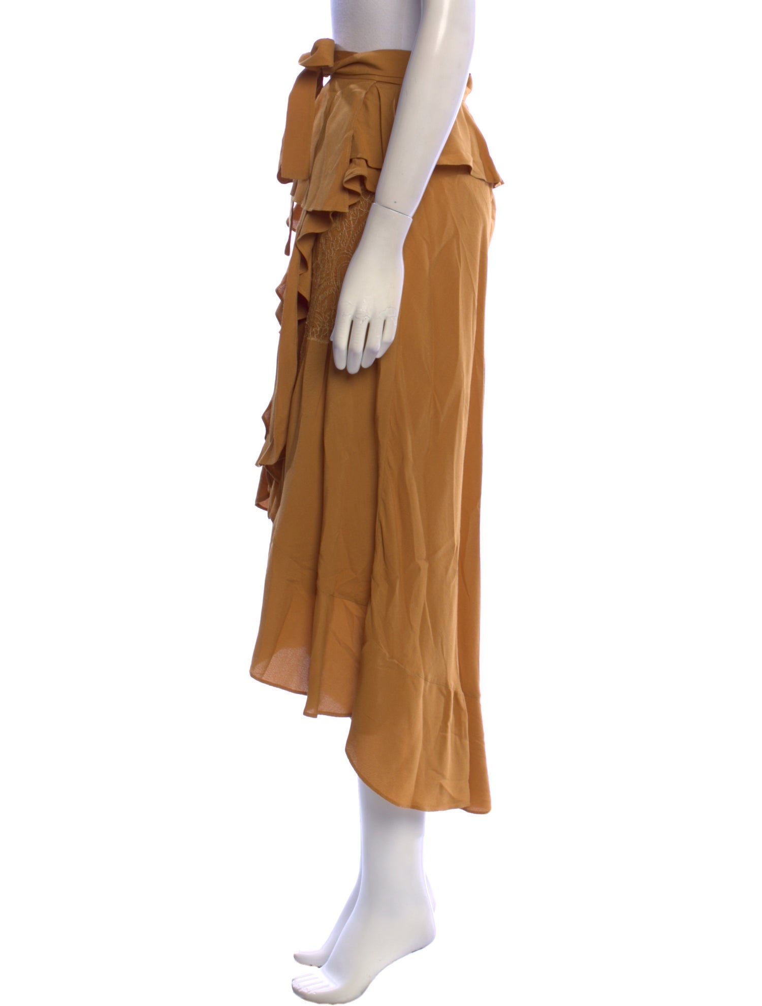 Iro Ruffle Embellishment Midi Length Skirt