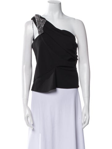 Iro Tops One-Shoulder Sleeveless Crop Top S