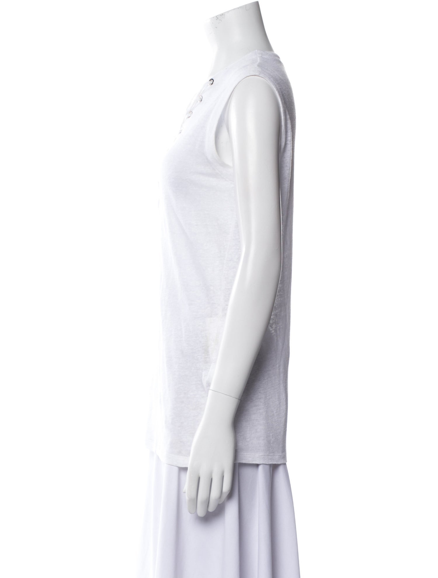 Iro Linen V-Neck Top