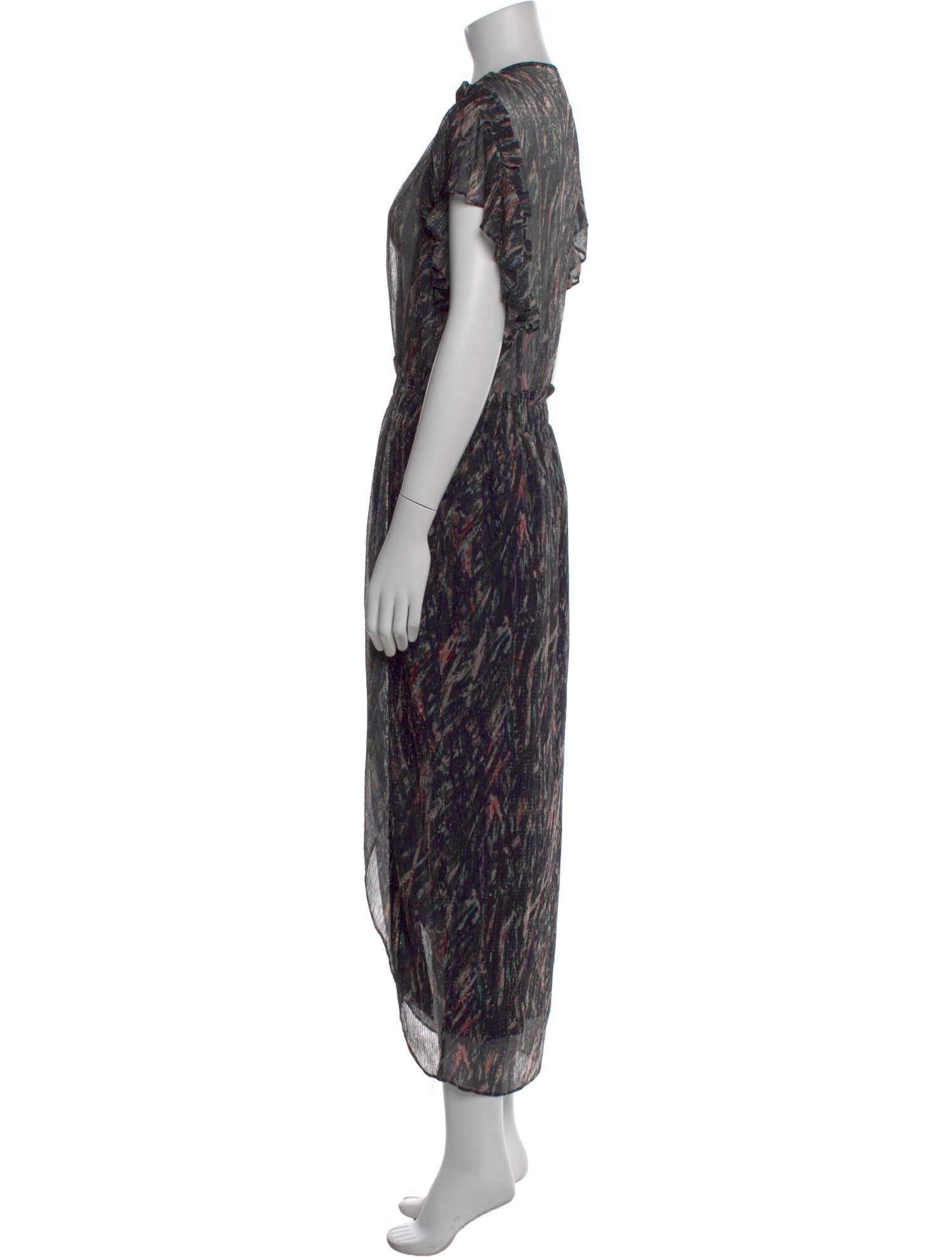 Iro Printed Long Dress
