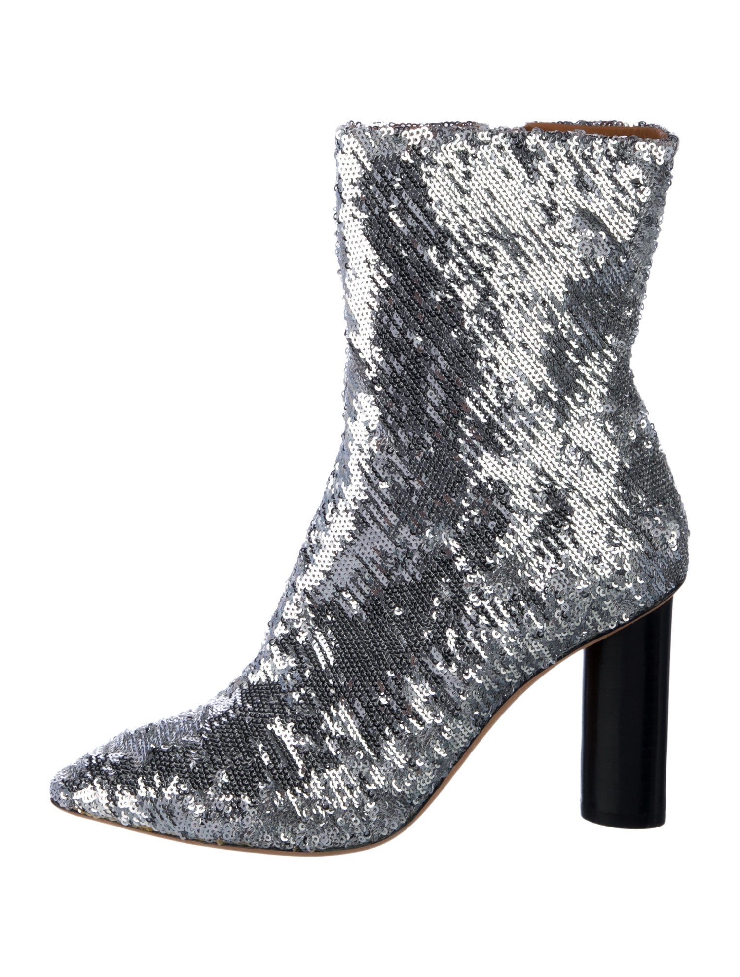 Iro Sequins Combat Boots