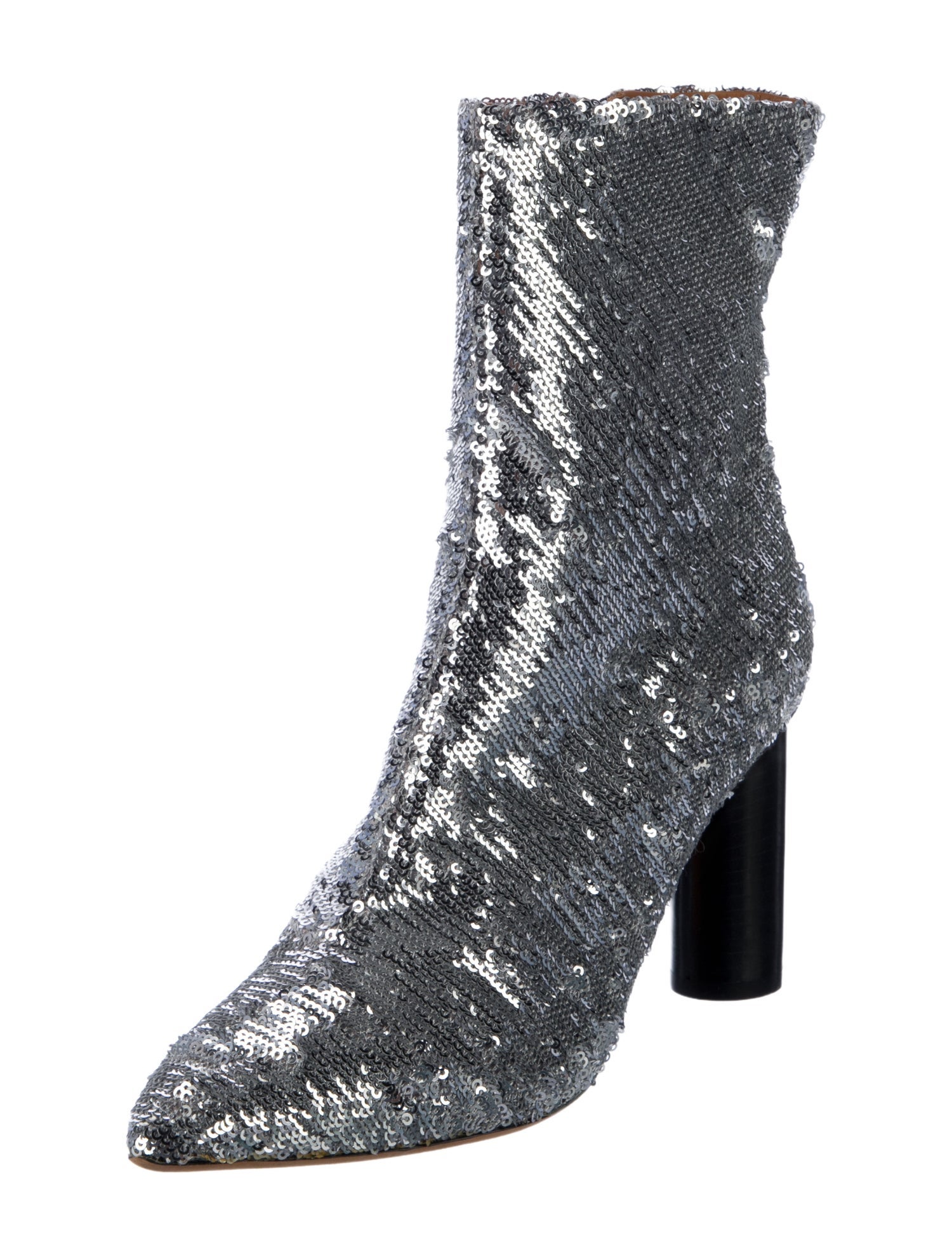 Iro Sequins Combat Boots