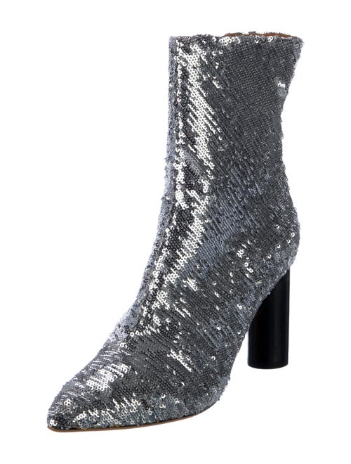 Iro Sequins Combat Boots