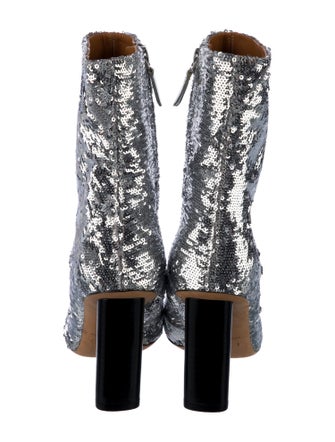 Iro Sequins Combat Boots