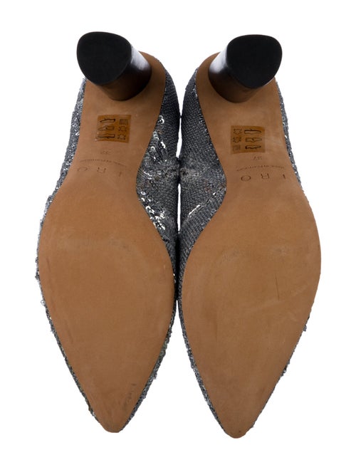 Iro Sequins Combat Boots