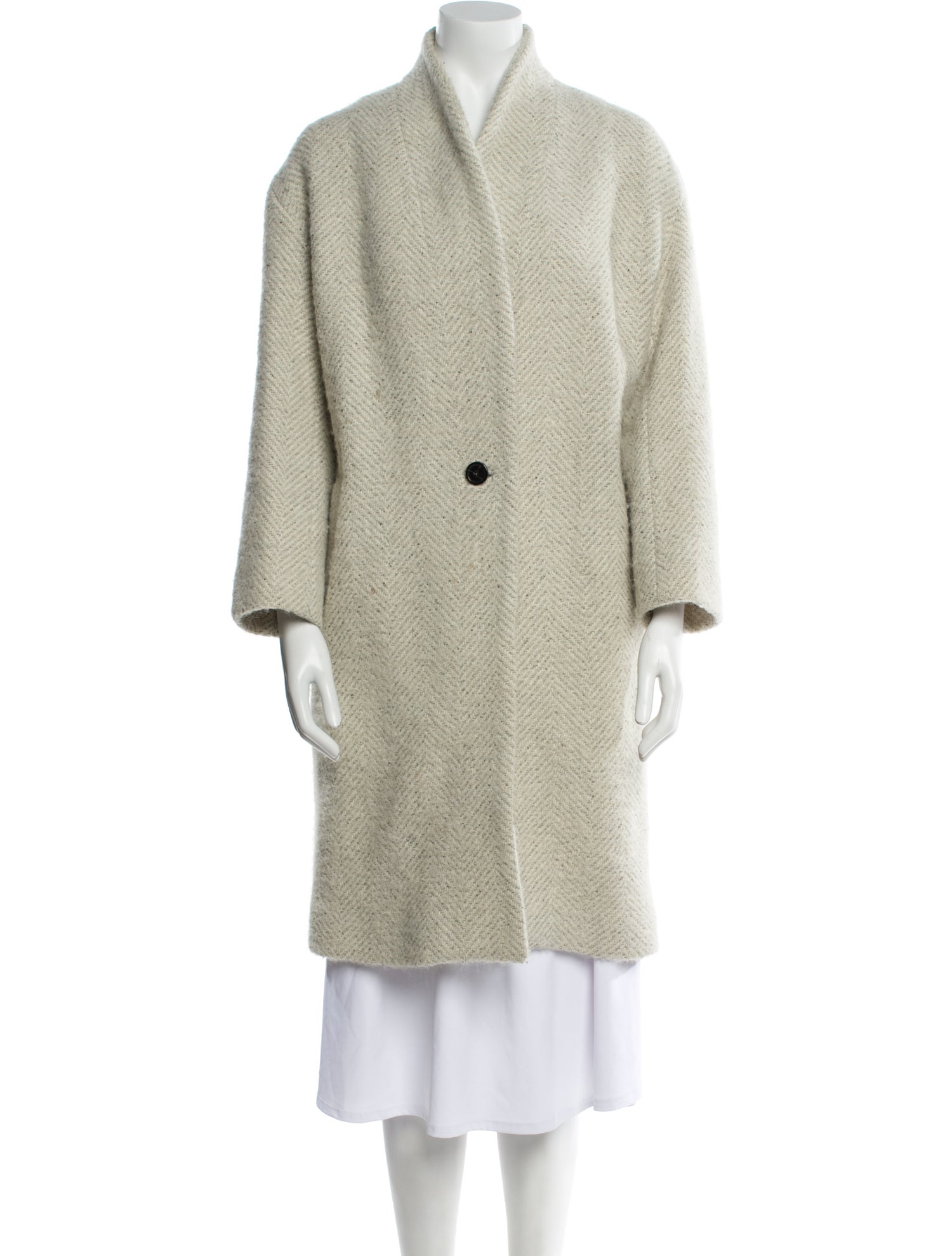 Iro Wool Faux Fur Coat