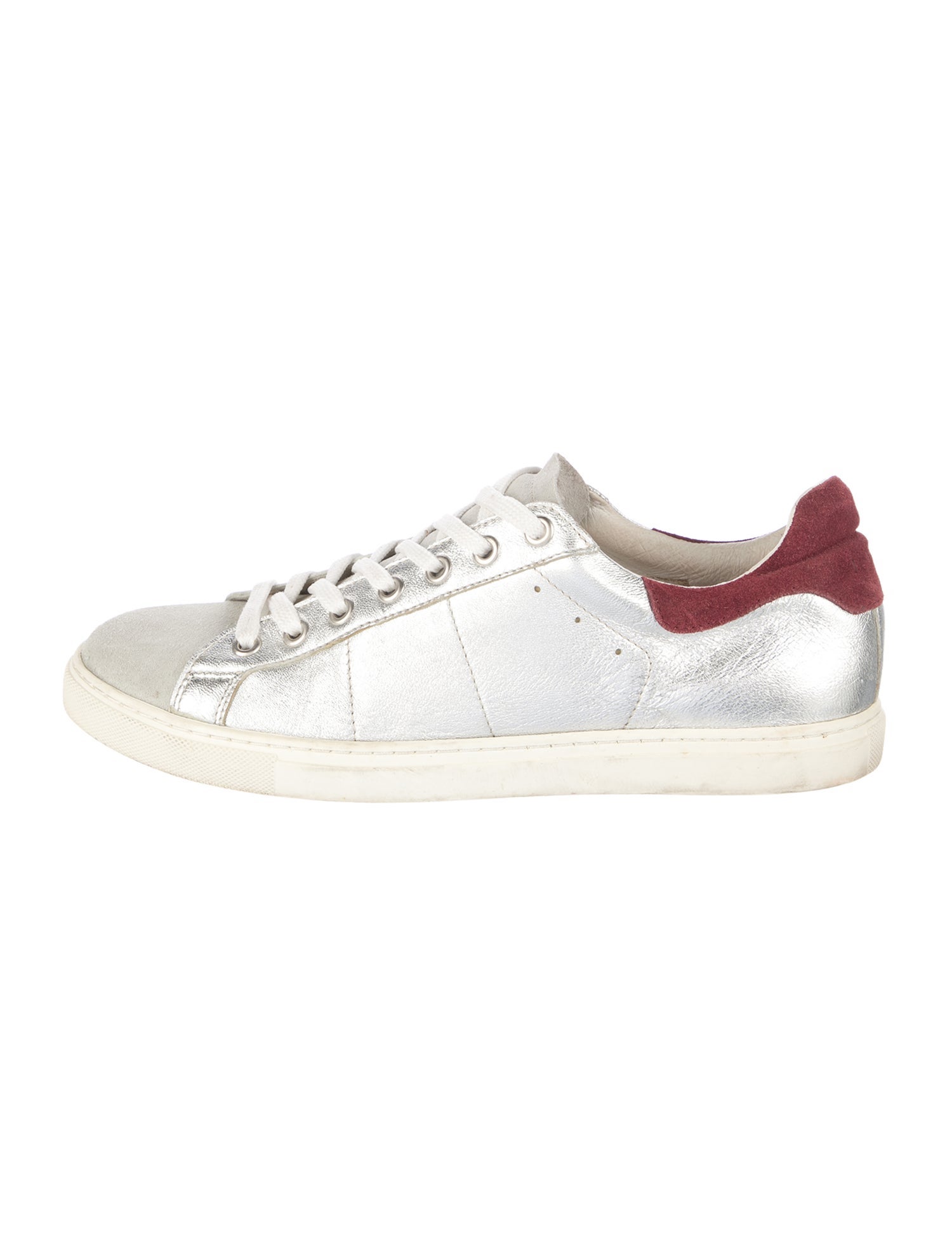Iro Leather Colorblock Pattern Sneakers