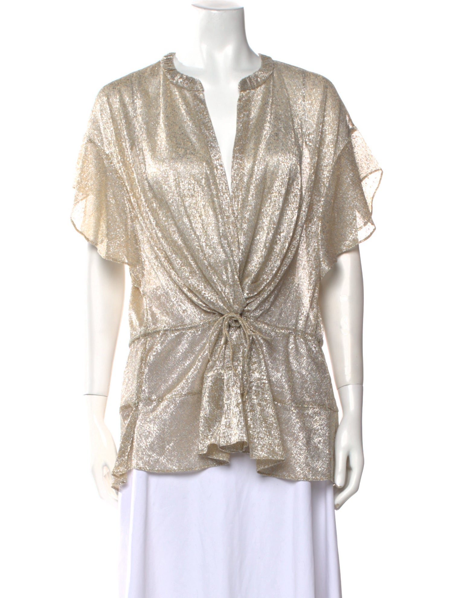 Iro V-Neck Short Sleeve Tunic w/ Tags