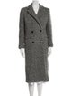 Iro Tweed Pattern Faux Fur Coat