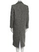 Iro Tweed Pattern Faux Fur Coat