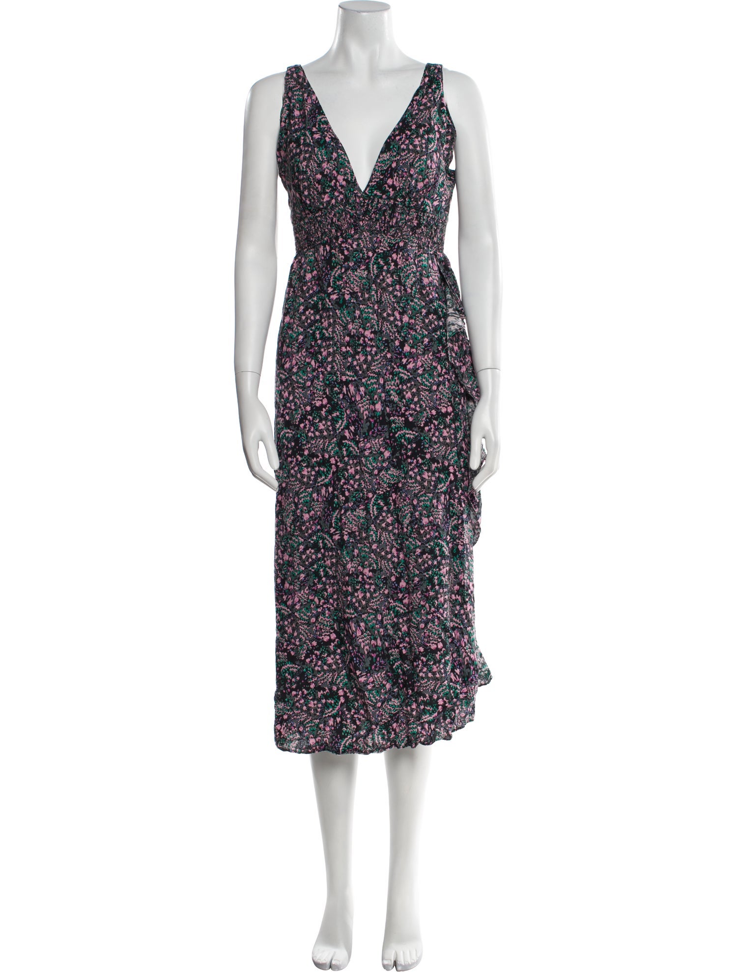 Iro Floral Print Midi Length Dress