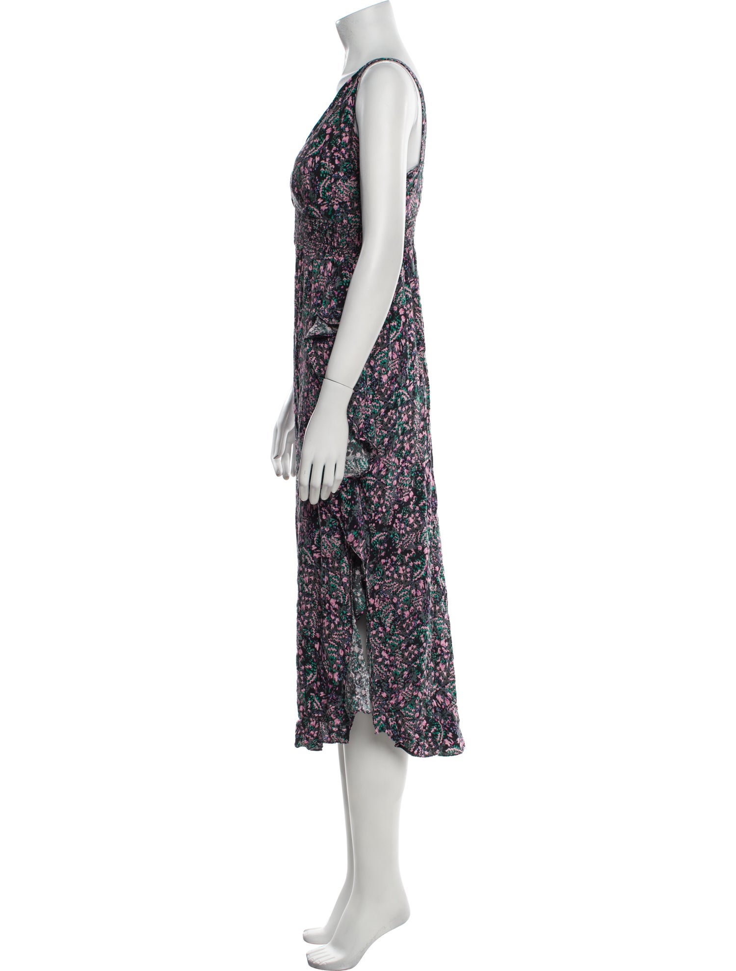 Iro Floral Print Midi Length Dress