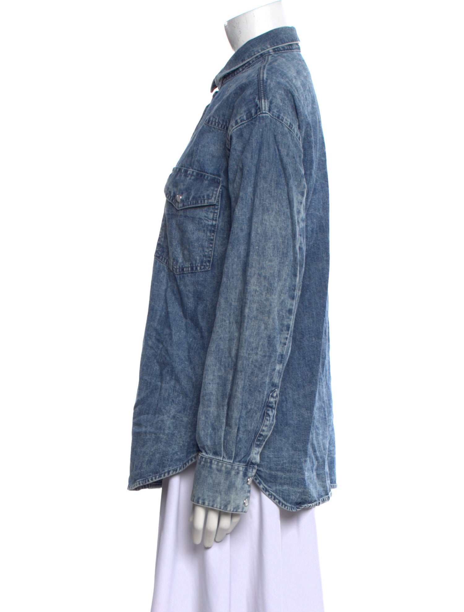 Iro Long Sleeve Button-Up Top