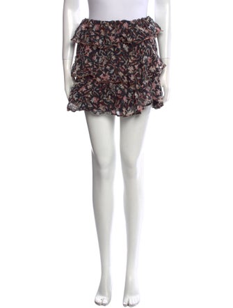 Iro Floral Print Mini Skirt