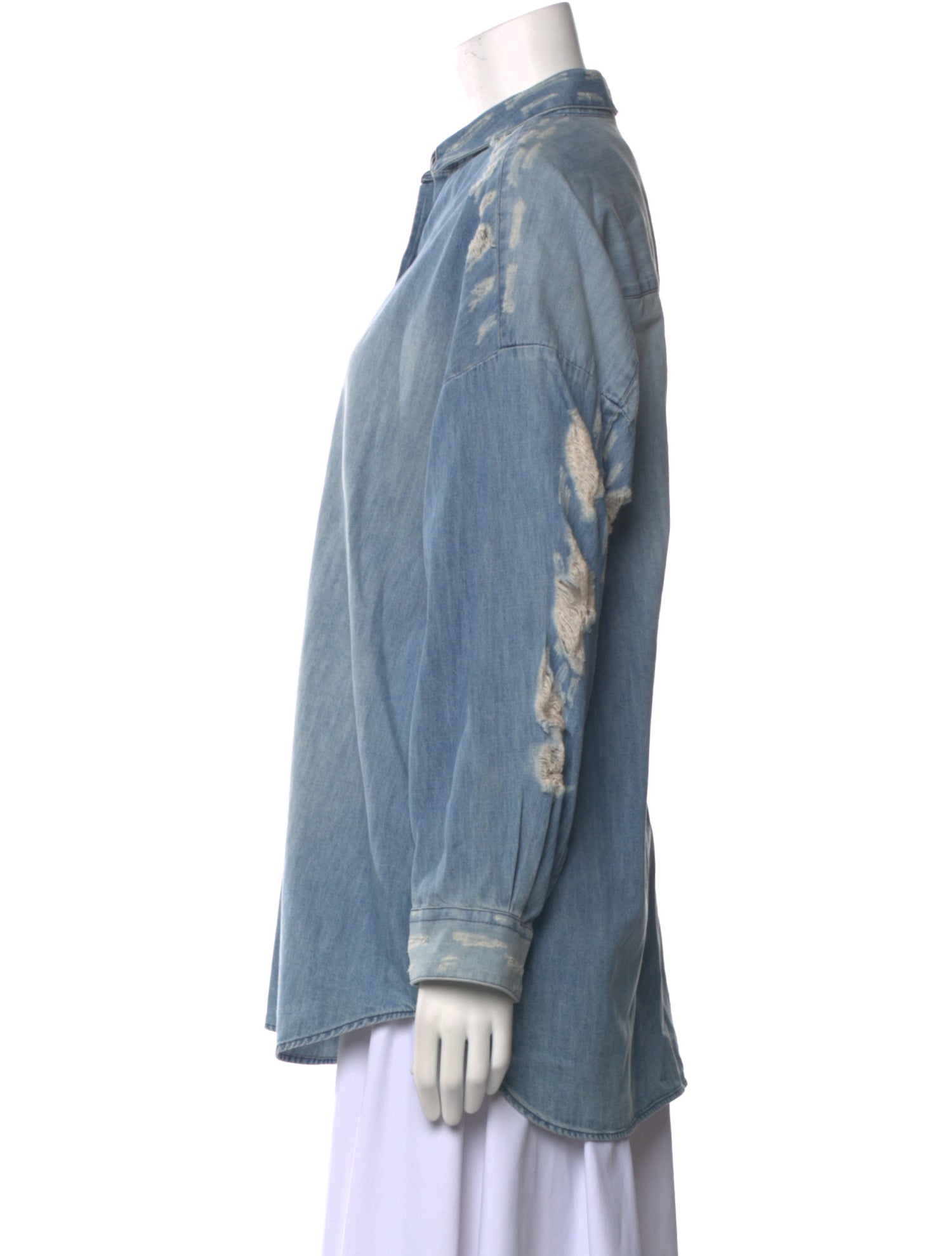 Iro Long Sleeve Button-Up Top