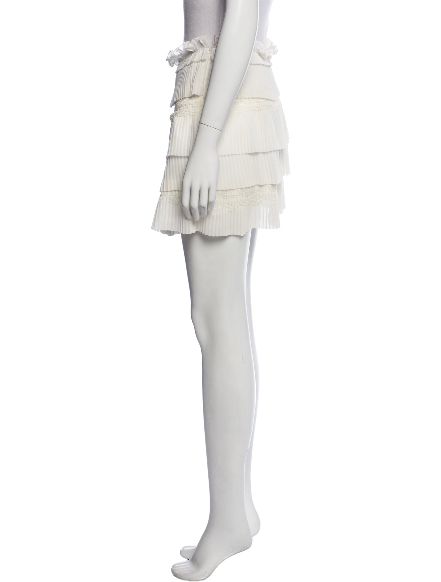 Iro Ruffle Embellishment Mini Skirt