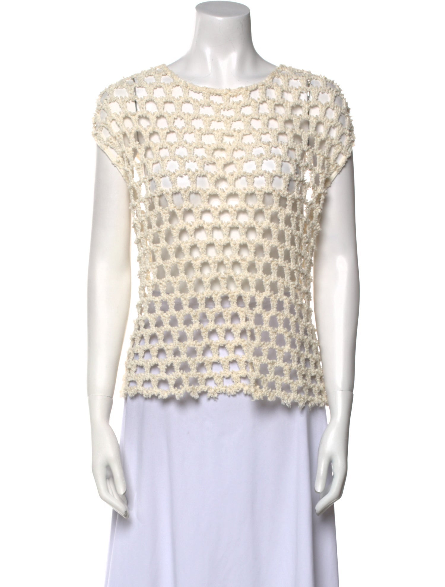 Iro Patterned Scoop Neck Sweater