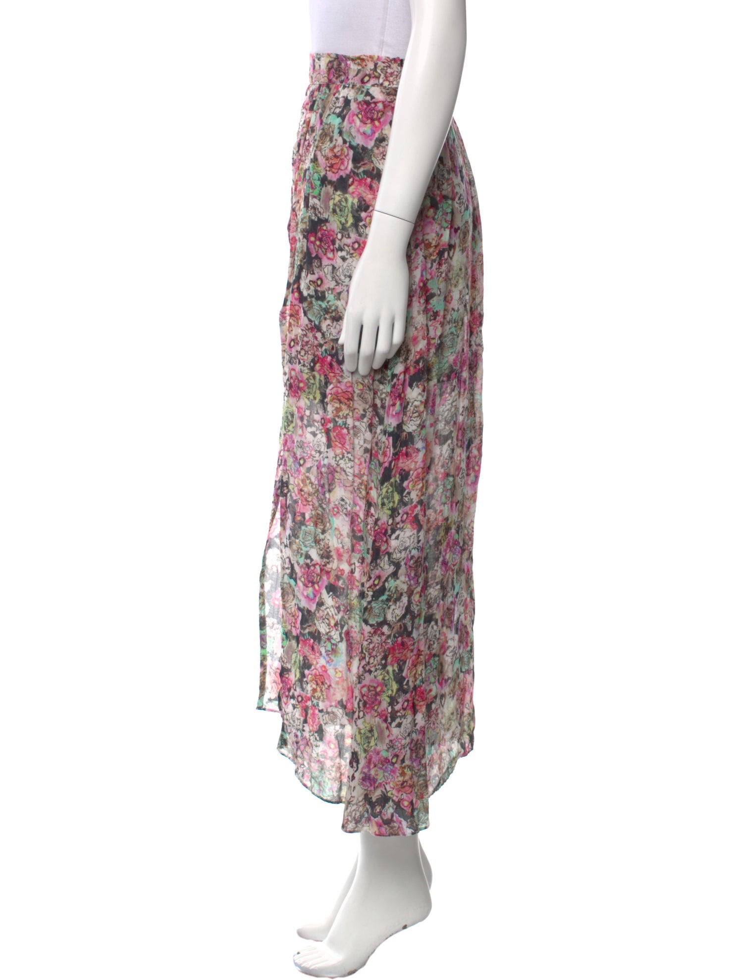 Iro Silk Midi Length Skirt