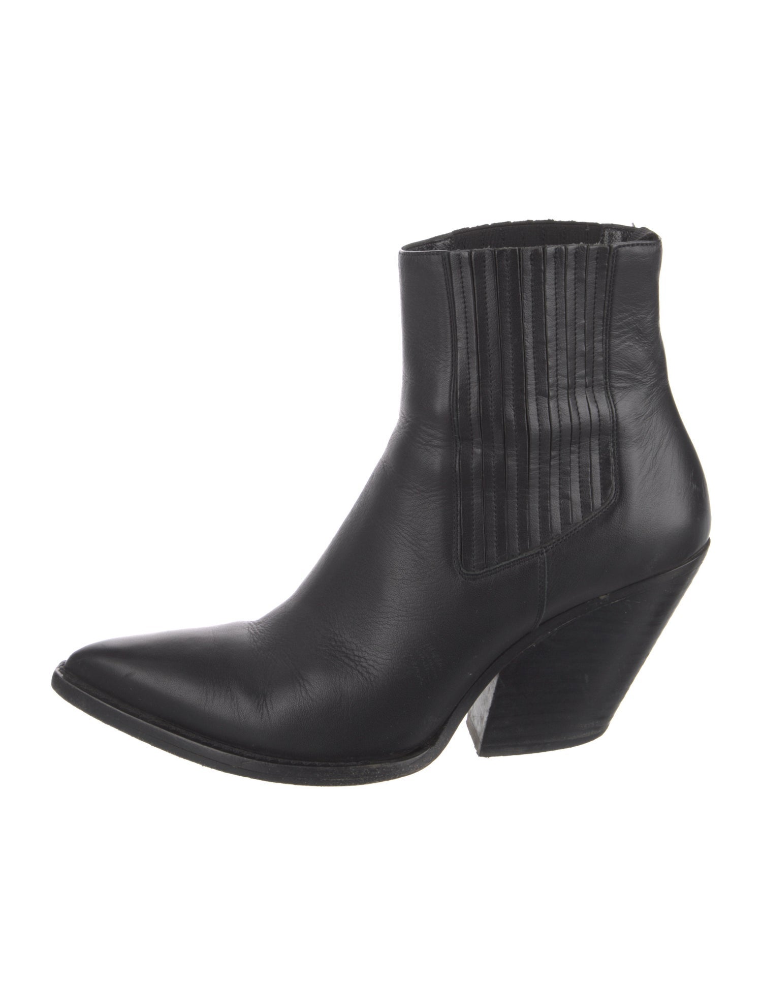 Iro Leather Pleated Accents Boots