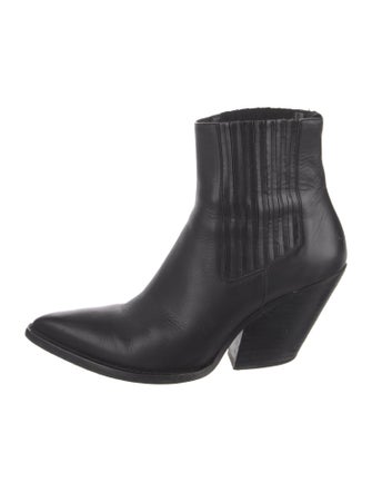 Iro Leather Pleated Accents Boots
