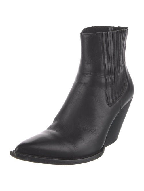 Iro Leather Pleated Accents Boots