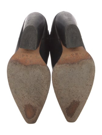 Iro Leather Pleated Accents Boots