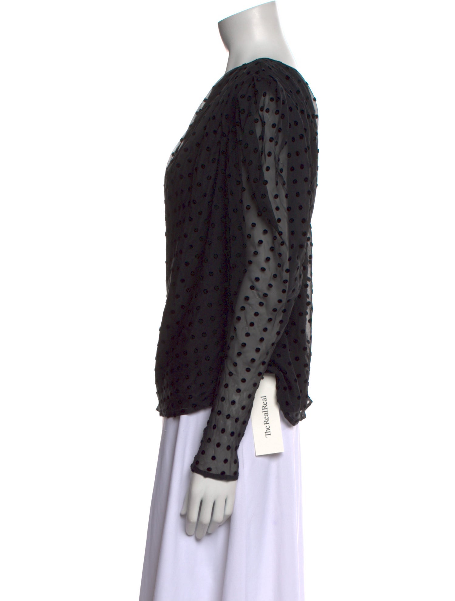 Iro Silk Polka Dot Print Top