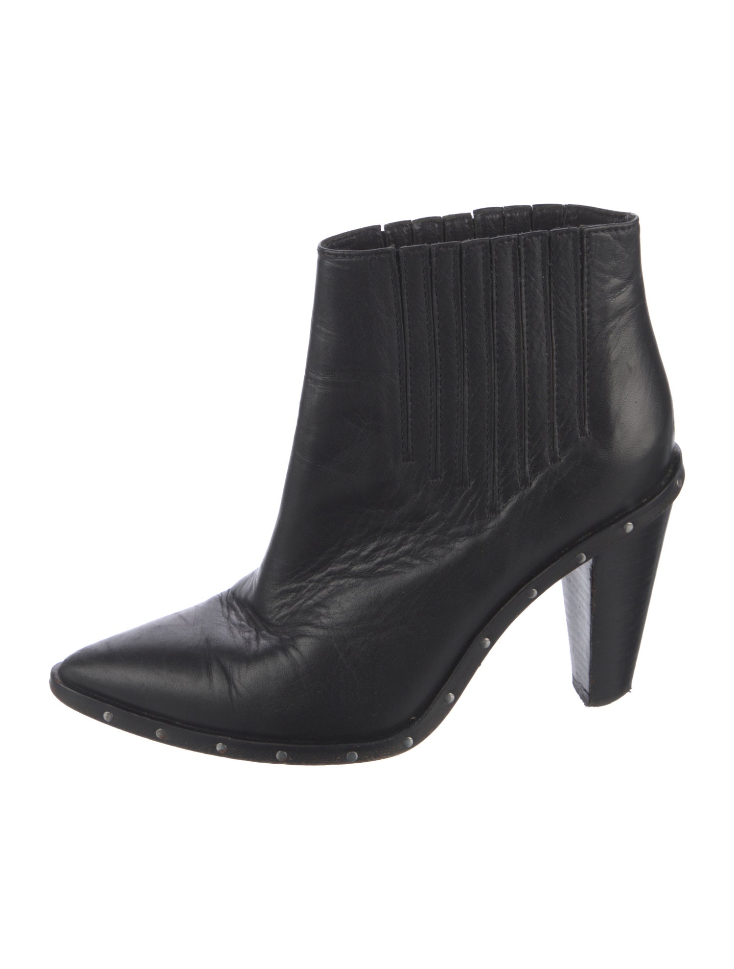 Iro Leather Studded Accents Boots