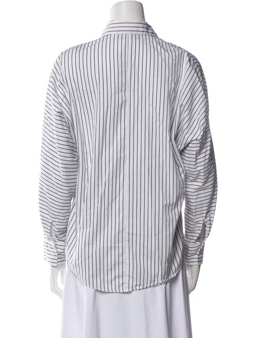 Iro Striped Long Sleeve Button-Up Top