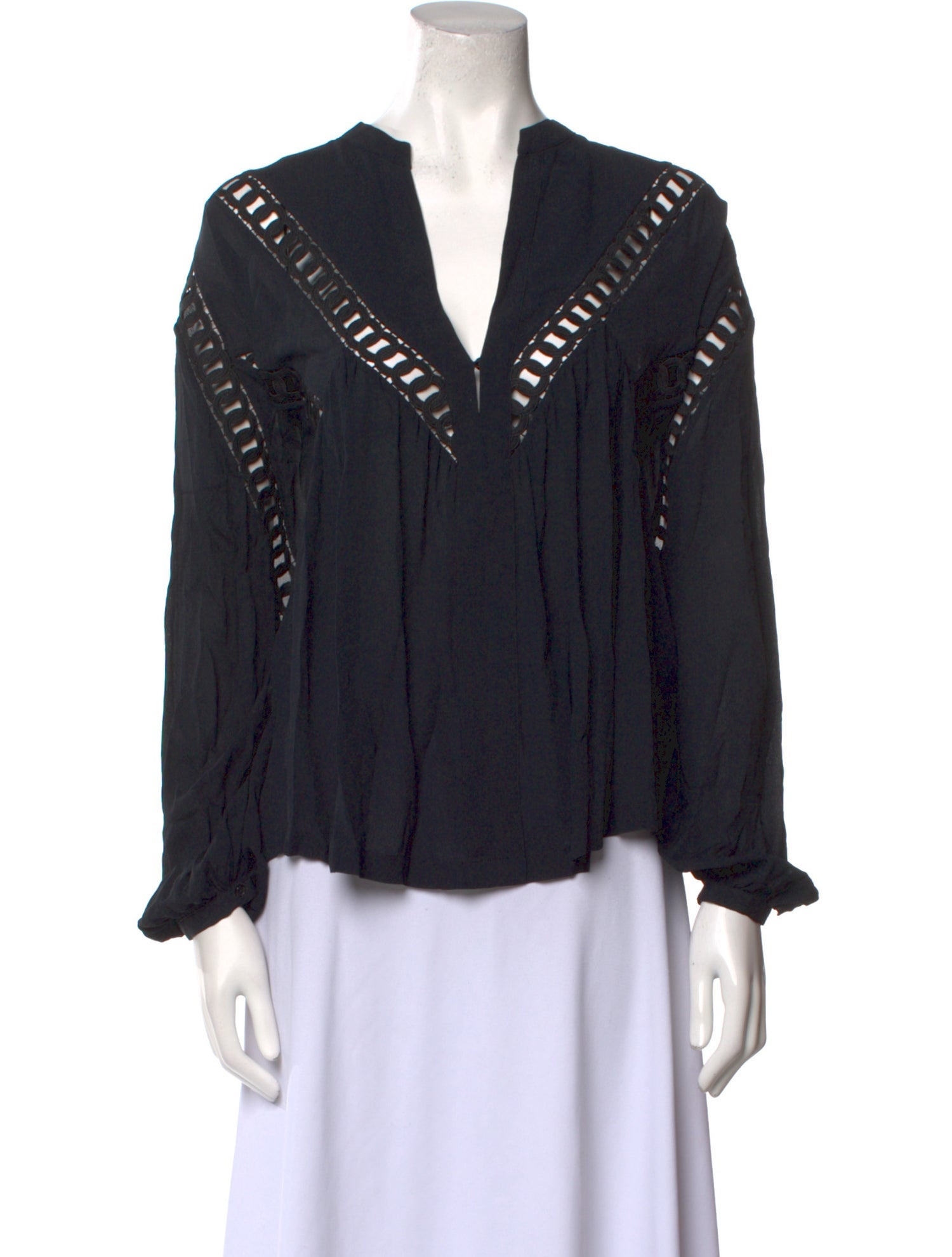 Iro V-Neck Long Sleeve Blouse