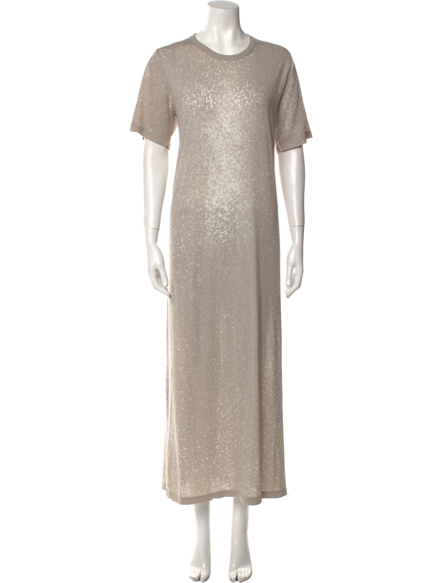 Iro Crew Neck Long Dress