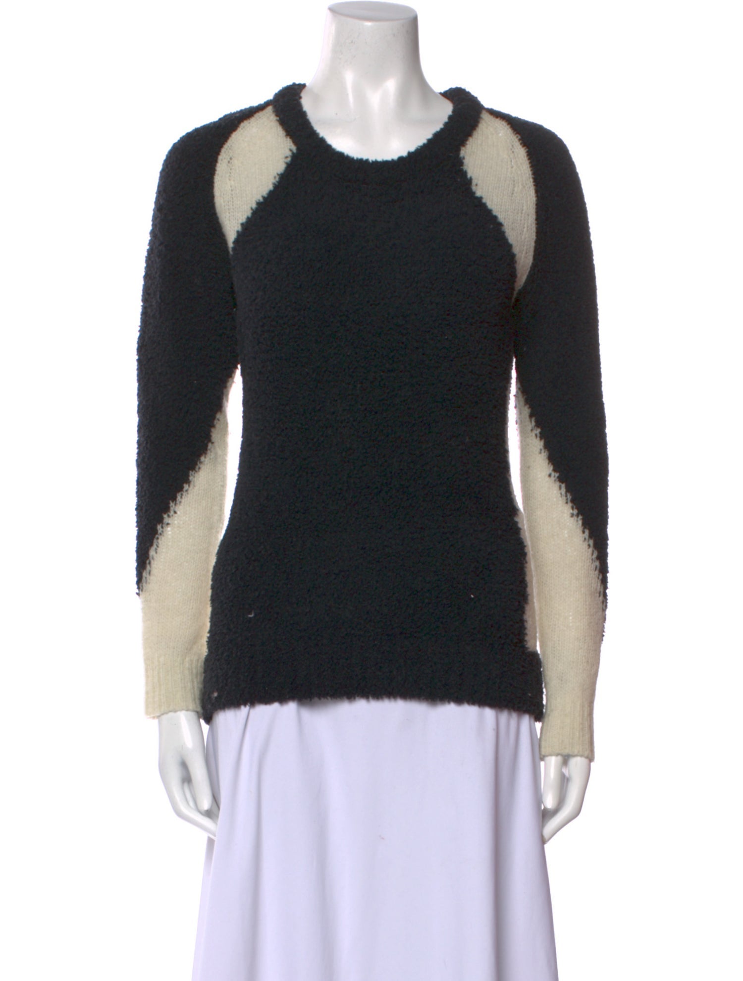 Iro Wool Colorblock Pattern Sweater