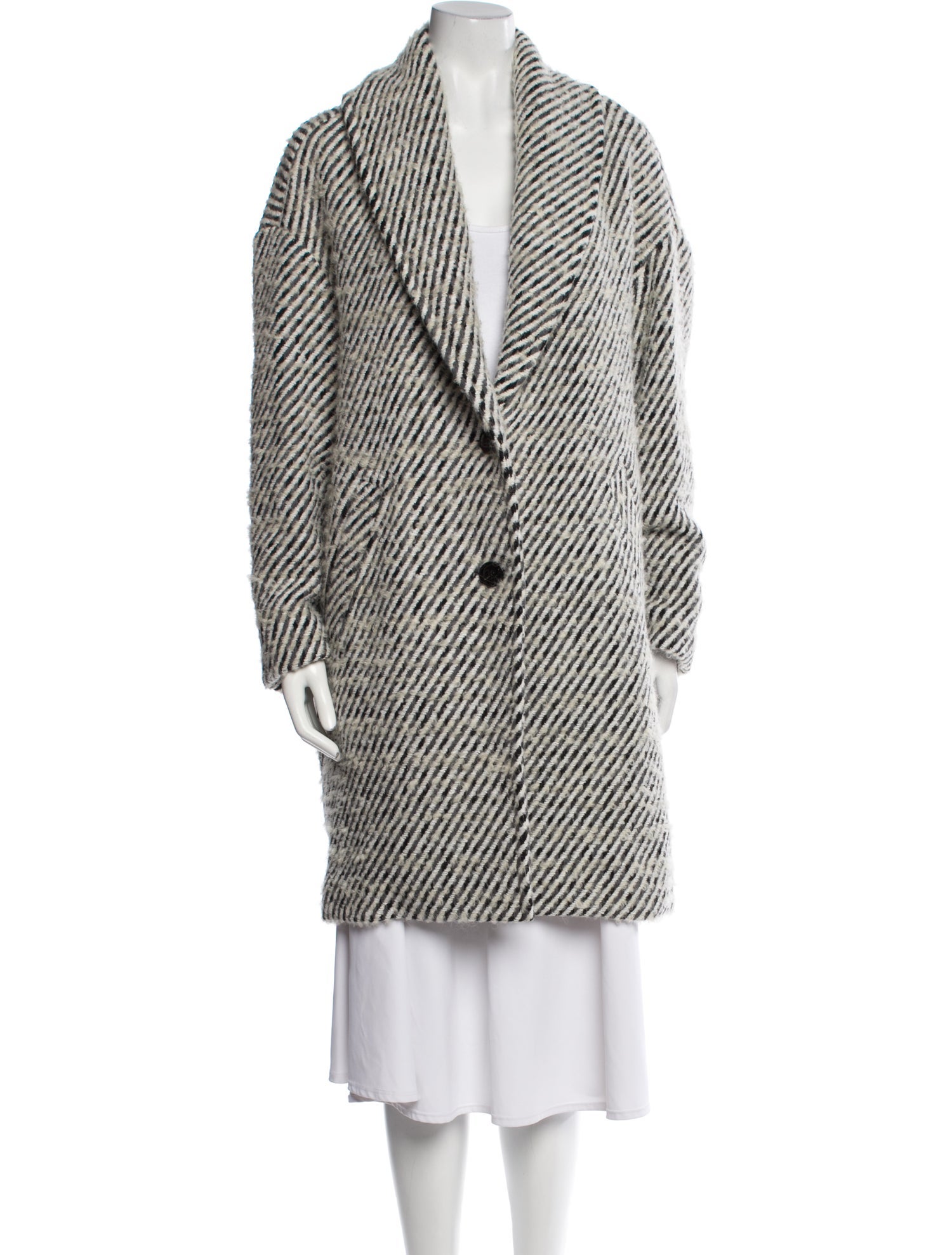 Iro Tweed Pattern Coat