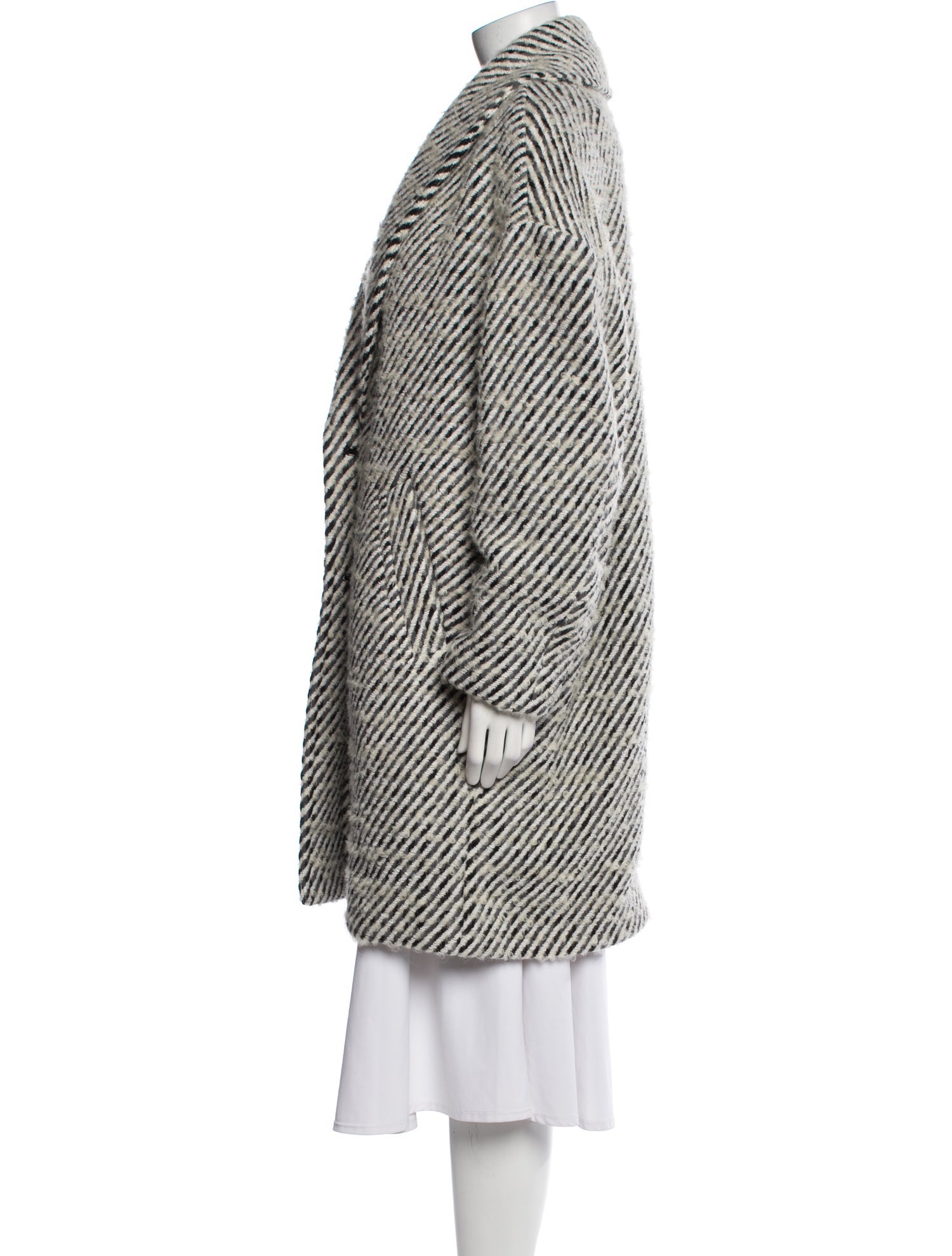 Iro Tweed Pattern Coat