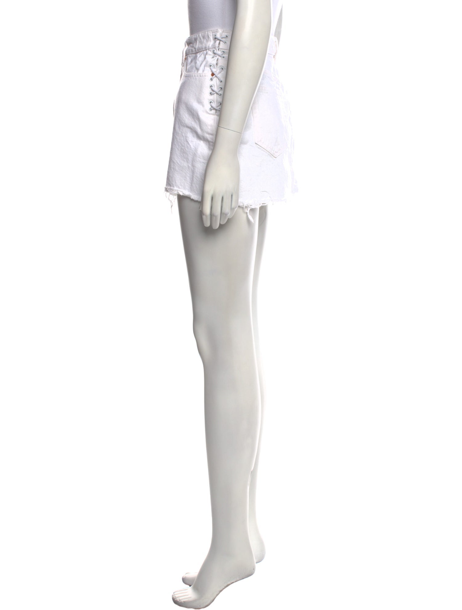 Iro Raw-Edge Trim Mini Skirt