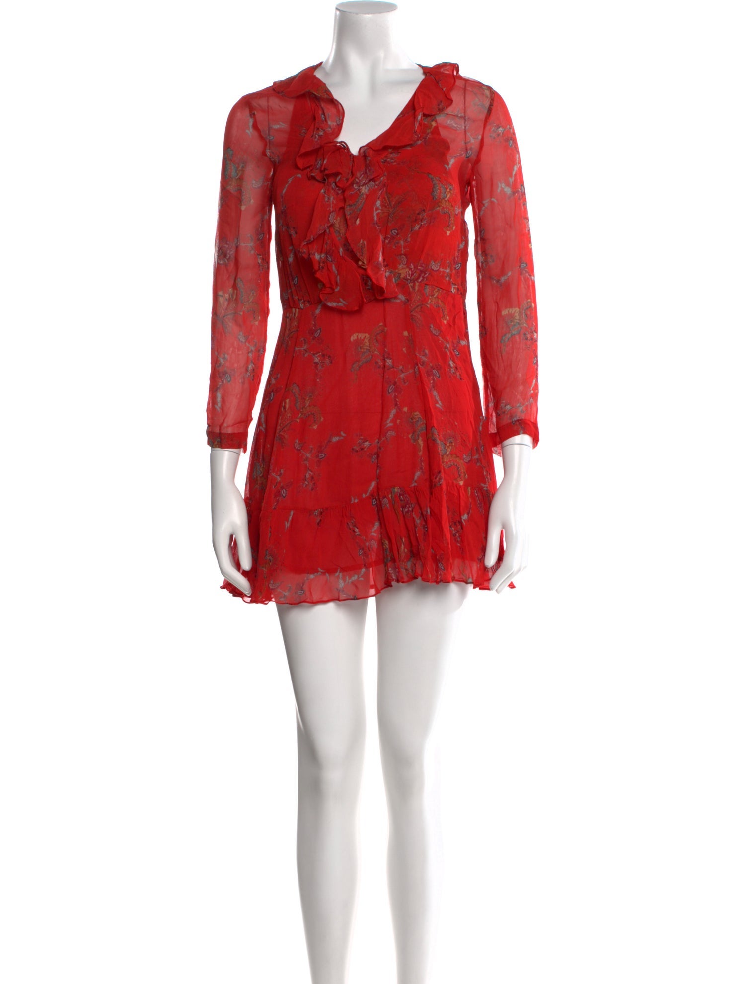 Iro Floral Print Mini Dress