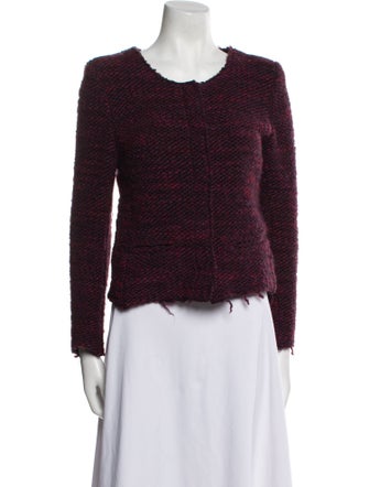 Iro Wool Tweed Pattern Jacket