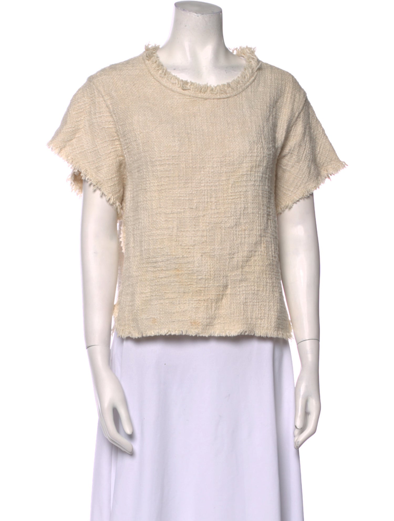 Iro Scoop Neck Short Sleeve Tank Top