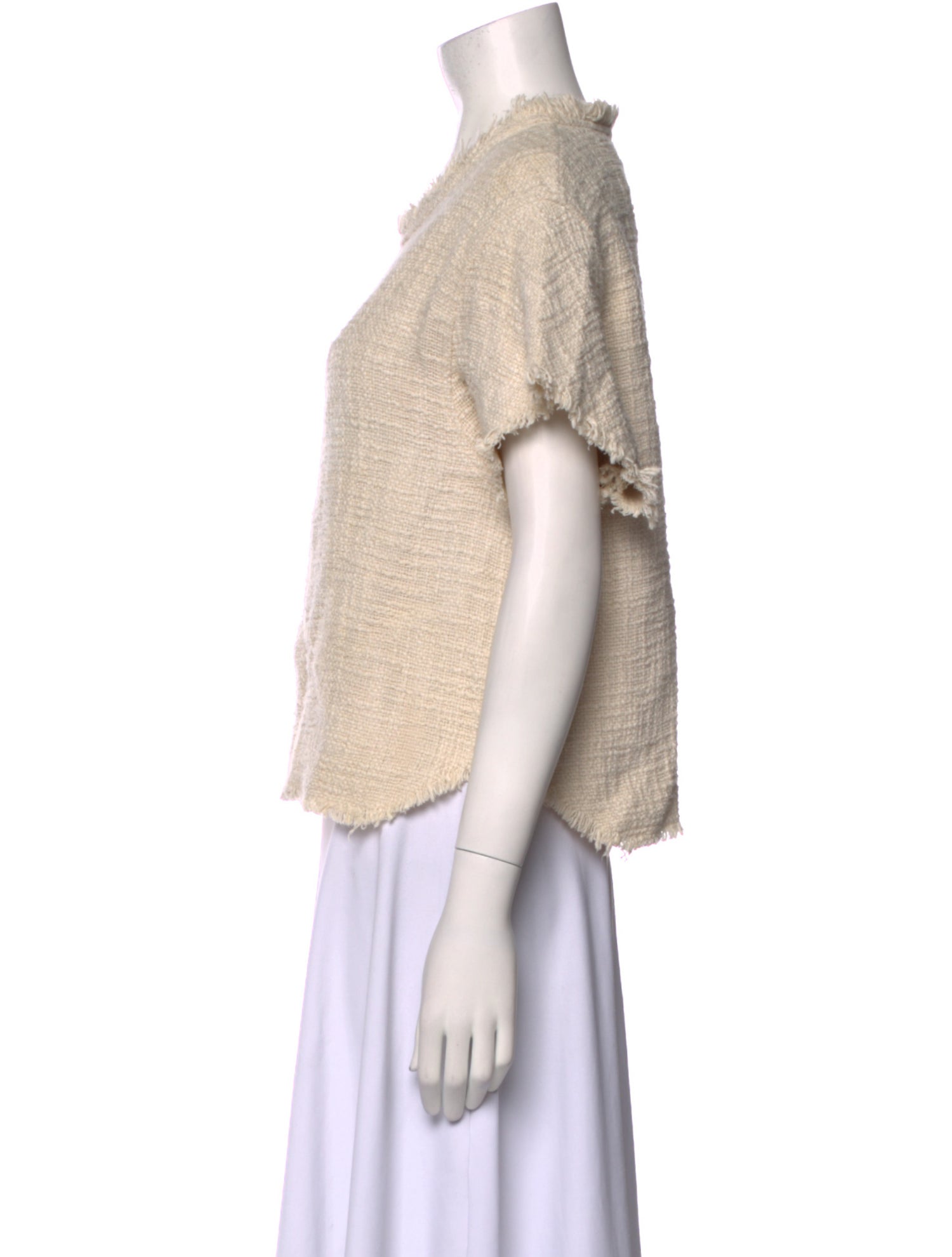 Iro Scoop Neck Short Sleeve Tank Top