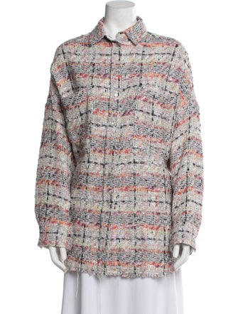 Iro Tweed Pattern Coat