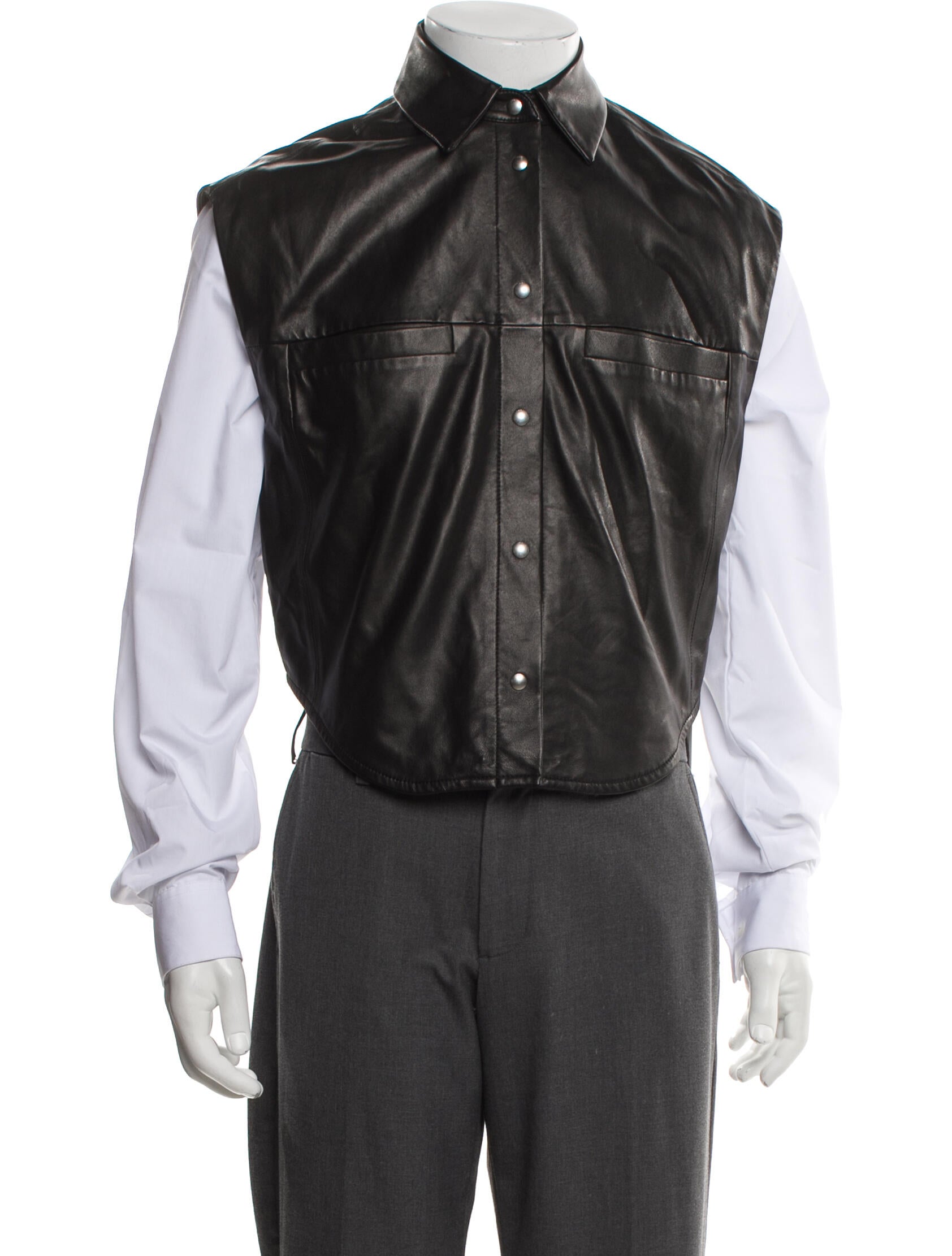 Iro Lamb Leather Long Sleeve Shirt w/ Tags