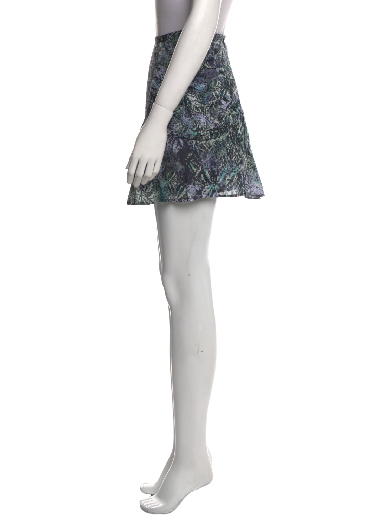 Iro Printed Mini Skirt w/ Tags