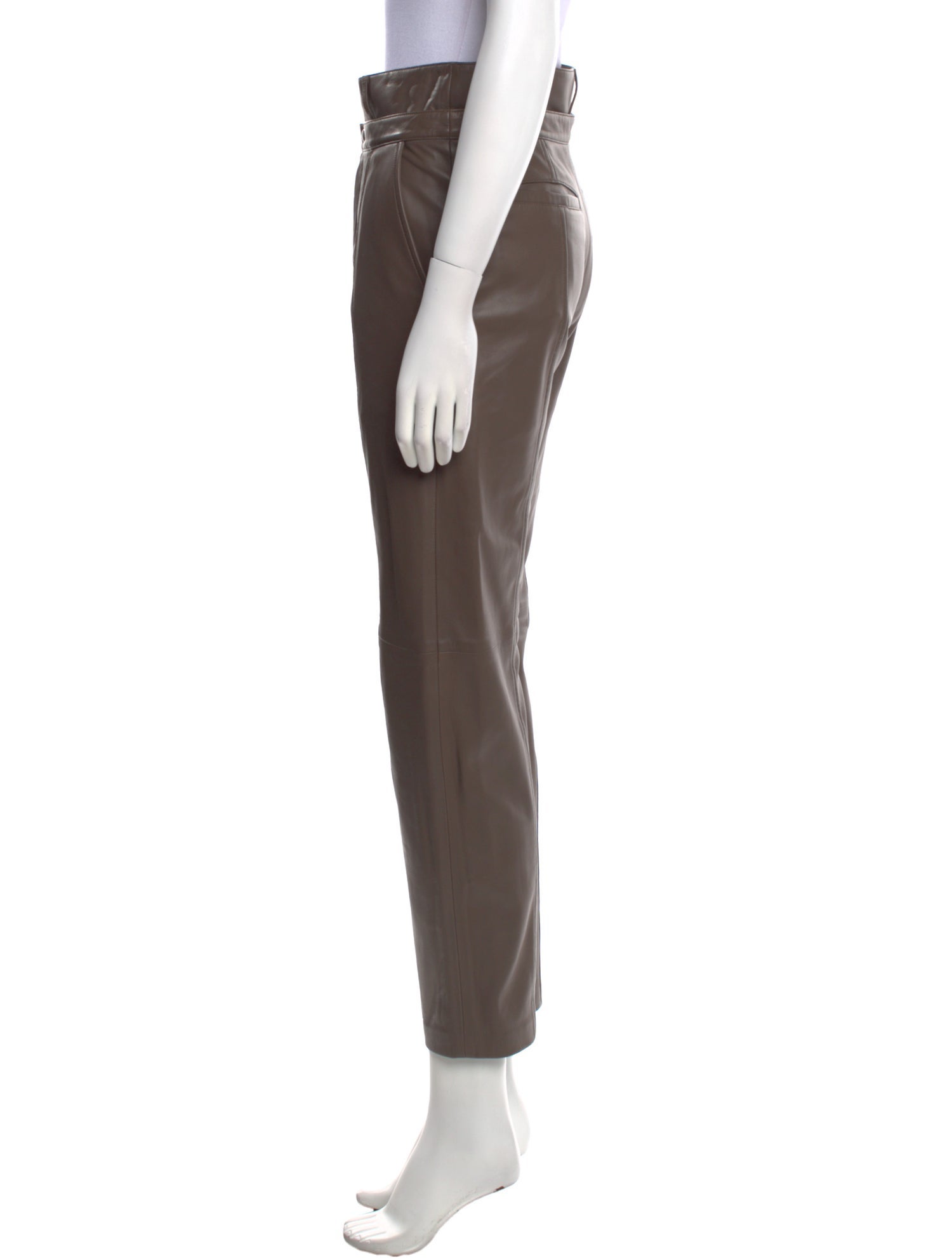 Iro Lamb Leather Straight Leg Pants