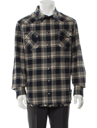 Iro Plaid Print Peacoat