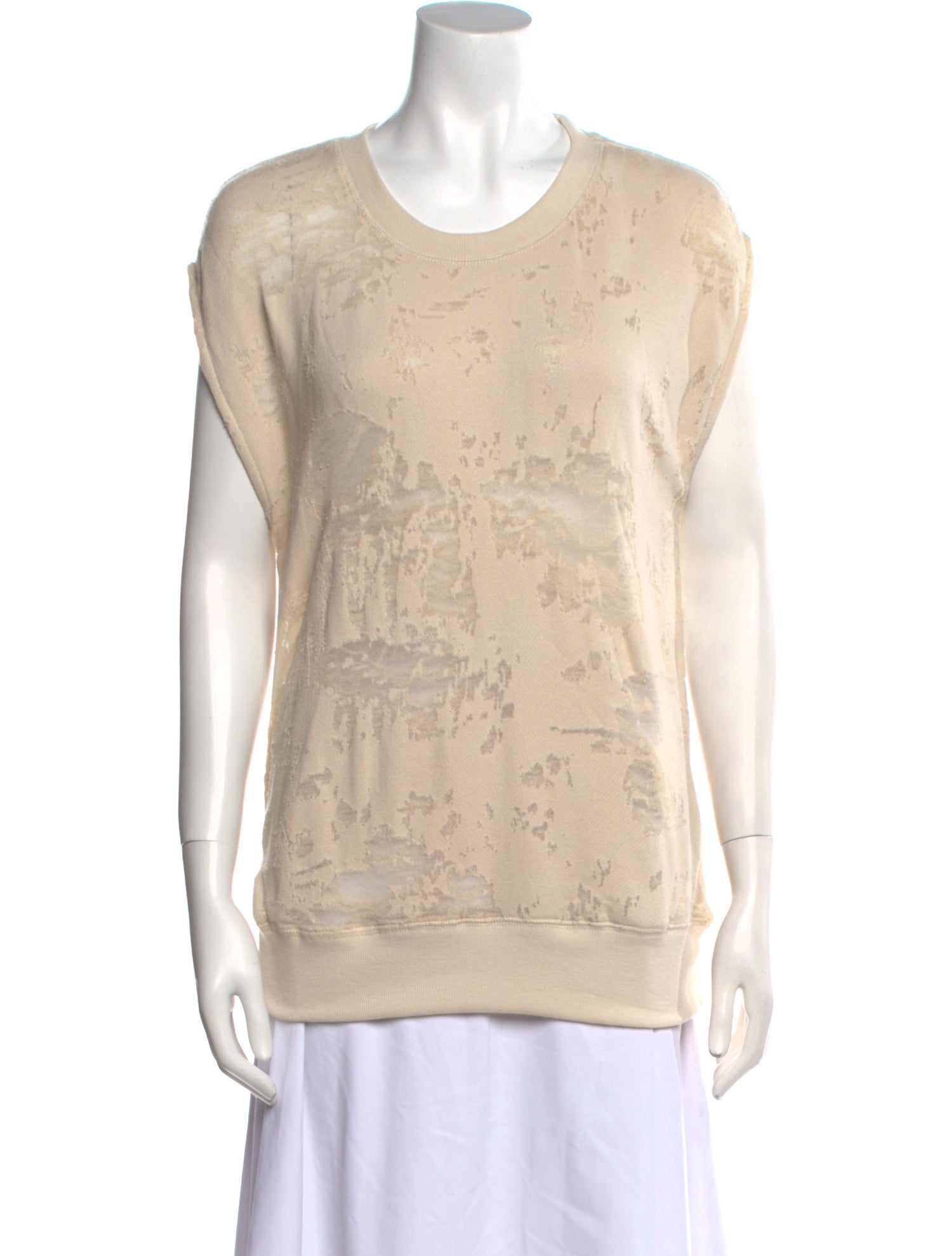 Iro Scoop Neck Short Sleeve Top